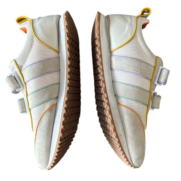 Charlotte Stone Conner Retro Sneaker in Beachball White Multi Size 9 - Picture 4 of 15